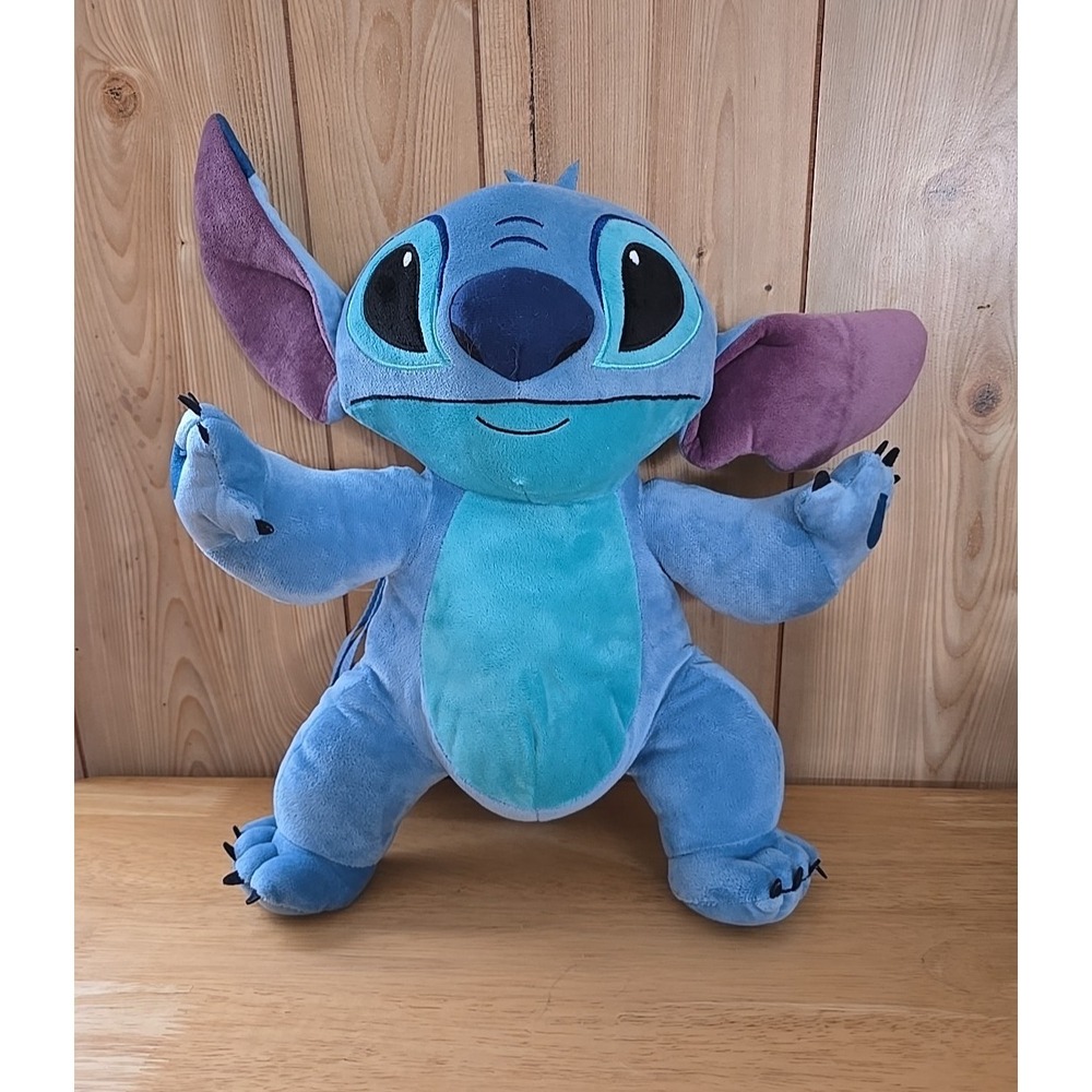 Disney Stitch Plush Backpack 13.5" Lilo & Stitch Bag NWT